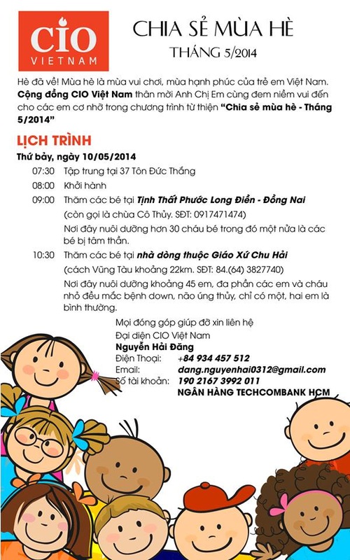 CIO Vietnam - Chương trình chia sẻ mùa hè - tháng 5, 2014